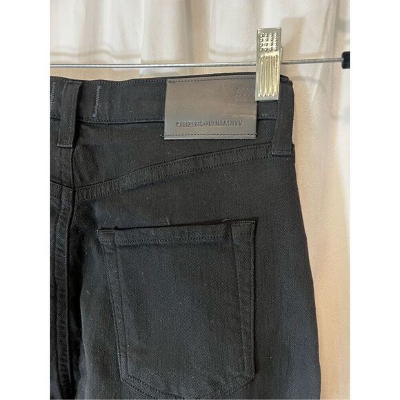 Citizens of Humanity Women's Black Annina Corduroy Wide Leg Pants Size 24 NWOT - Picture 8 of 13